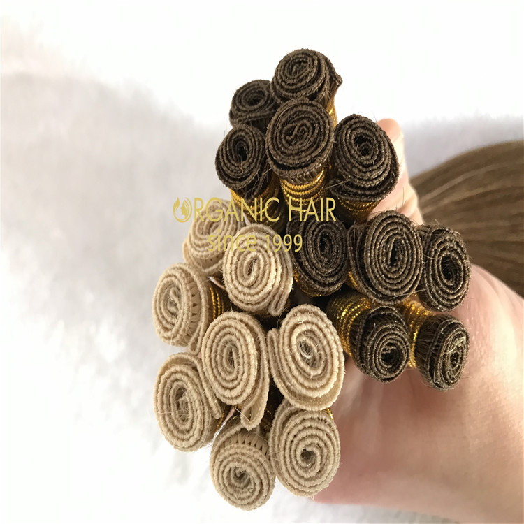No silicone,the best quality hand tied wefts with wholesale price A176